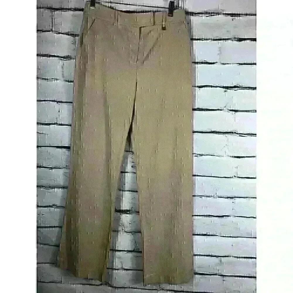 St John Sport Woman's Size 2 Beige Textured Dress Pants